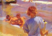 Joaquin Sorolla y Bastida - Ninos En La Playa(Valencia)